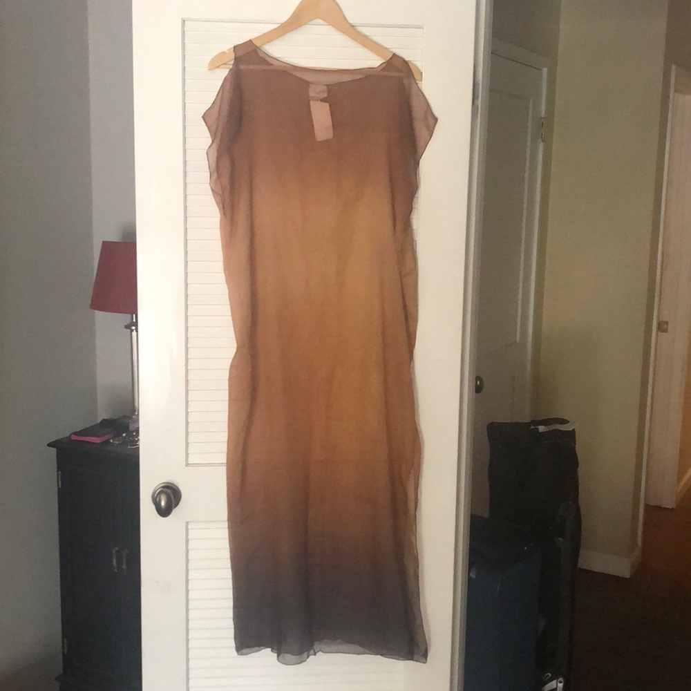 Sheer swim cover up